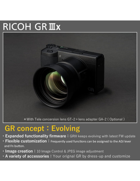 Cámara Compacta Digital Ricoh GR IIIx 24MP APS-C 40mm F2.8