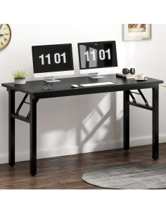 Escritorio Plegable Necesita 47" Negro Estación de Trabajo 2