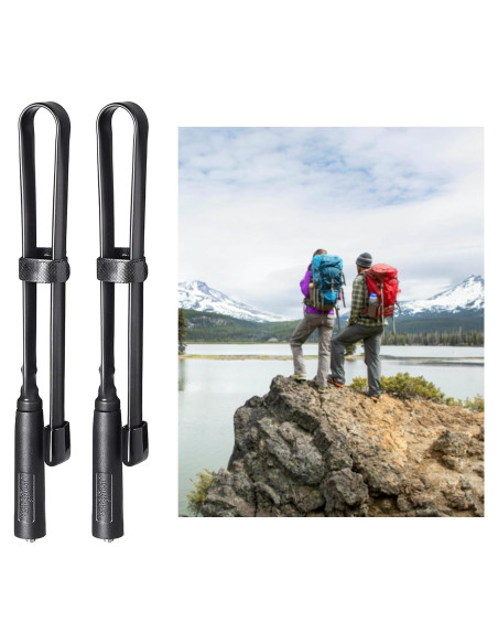 Antena de Radioaficionado Plegable Bingfu 2-Pack 47cm VHF UHF