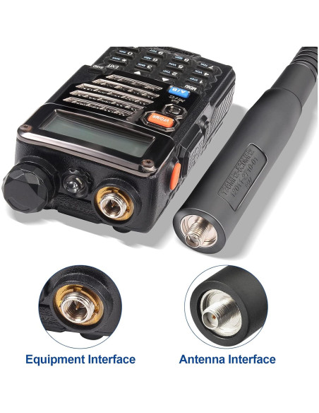 Antena de Radioaficionado Plegable Bingfu 2-Pack 47cm VHF UHF