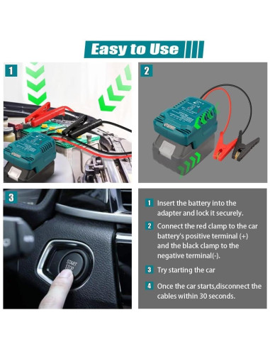 Arrancador de Coche ZWDXRB 18V para Baterías Makita 3.5L