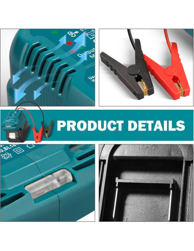 Arrancador de Coche ZWDXRB 18V para Baterías Makita 3.5L