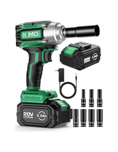 Llave de Impacto Inalámbrica KIMO 1/2" 550N.m 3000RPM