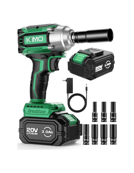 Llave de Impacto Inalámbrica KIMO 1/2" 550N.m 3000RPM Llave de Impacto Inalámbrica KIMO 1/2" 550N.m 3000RPM