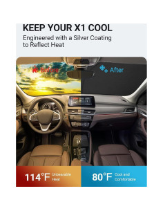 Protector Solar Parabrisas Proadsy BMW X1 F48 2016-2022 4 Capas 2