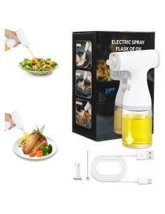 Pulverizador Eléctrico de Aceite DDD 250 ml Blanco Recargable