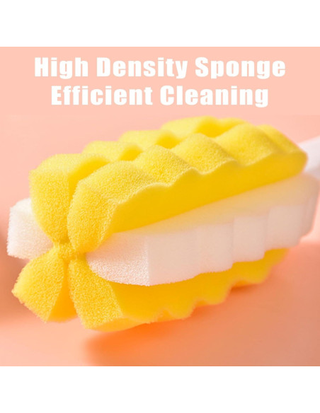 Cabezas de esponja de reemplazo INVODA para cepillo de botella x8