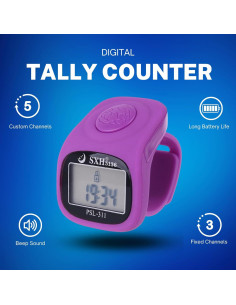 Contador Digital de Dedo PHONEX Multi-Canal con Luz LED 2