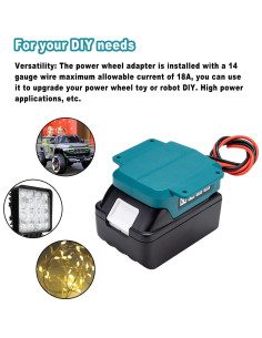 Adaptador de Batería Makita 18V para Rueda de Poder 2