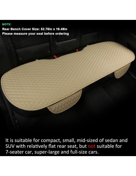 Cubiertas de Asiento de Coche West Llama PU Beige Ajuste Universal