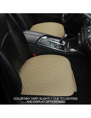 Cubiertas de Asiento de Coche West Llama PU Beige Ajuste Universal