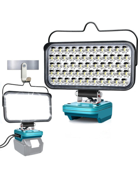 Luz de Trabajo LED WQOXF 174W 6800LM Inalámbrica 18V