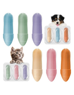 Cepillo de Dientes para Perros Duckart - 6 Paquete Silicona 360