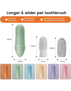 Cepillo de Dientes para Perros Duckart - 6 Paquete Silicona 360 2
