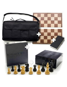 Conjunto de Ajedrez Tempest Reykjavik 1972 - Profesional, Madera