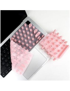 Cubierta de Teclado HRH para Uñas Largas Rosa - Compatible MacBook 2