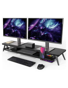 Soporte Doble para Monitores Fenge 108 cm con Organizador