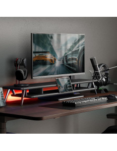 Soporte Doble para Monitores Fenge 108 cm con Organizador 2