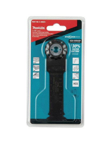 Cuchilla Curvada Makita E-08551 StarlockMax 1,25" Acero