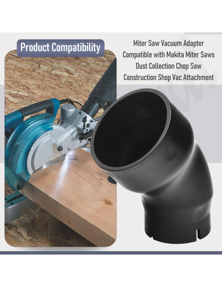 Adaptador de Aspiradora para Sierra Ingletadora Makita 6.35 cm
