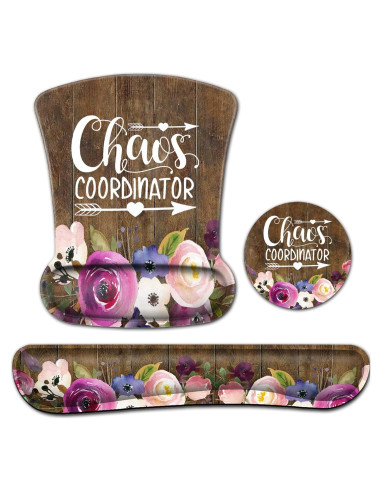 Protector de Muñeca y Reposamuñecas JV Floral Ergonómico