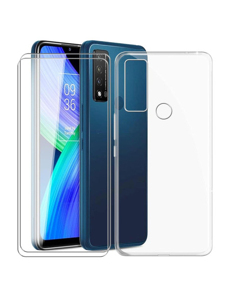 Funda TPU Transparente KJYF para TCL 20 XE 6.52" + 2 Protectores