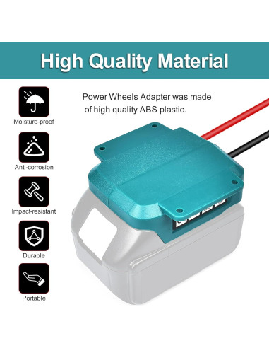 Adaptador Power Wheels Fiihio para batería Makita 18V - 31.75 cm