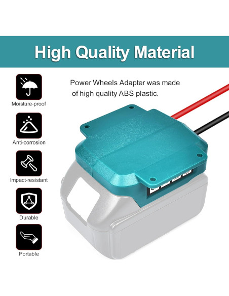 Adaptador Power Wheels Fiihio para batería Makita 18V - 31.75 cm