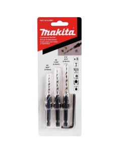 Juego Avellanador Makita A-99661 3 Piezas con Broca 2