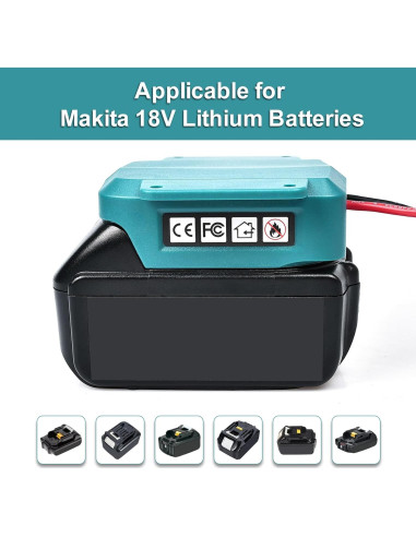 Adaptador Power Wheels Fiihio para batería Makita 18V - 31.75 cm