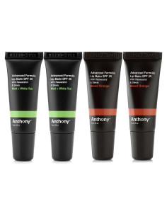 Bálsamo Labial Anthony 25 SPF 4-Pack - Hidratante con Té Verde