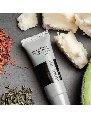 Bálsamo Labial Anthony 25 SPF 4-Pack - Hidratante con Té Verde