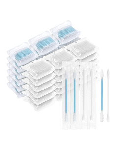 Hisopos de Algodón Envuelto Individualmente SLequipo 200 Unidades