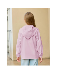 Chaqueta impermeable Haloumoning para niñas 5-14 años 2