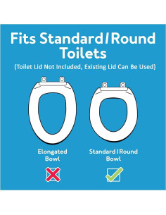 Elevador de Asiento de Inodoro Carex Redondo 8.9 cm 136 kg 2
