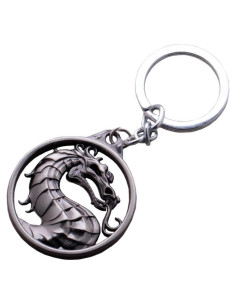Souvenir Charm Doble Cara CellDesigns Dragón Vintage Gris