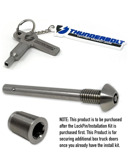 Pin de Bloqueo Antirrobo Thunderbolt para Puertas de Camión