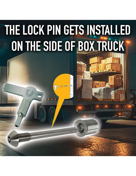 Pin de Bloqueo Antirrobo Thunderbolt para Puertas de Camión
