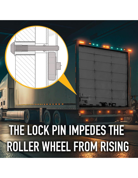 Pin de Bloqueo Antirrobo Thunderbolt para Puertas de Camión