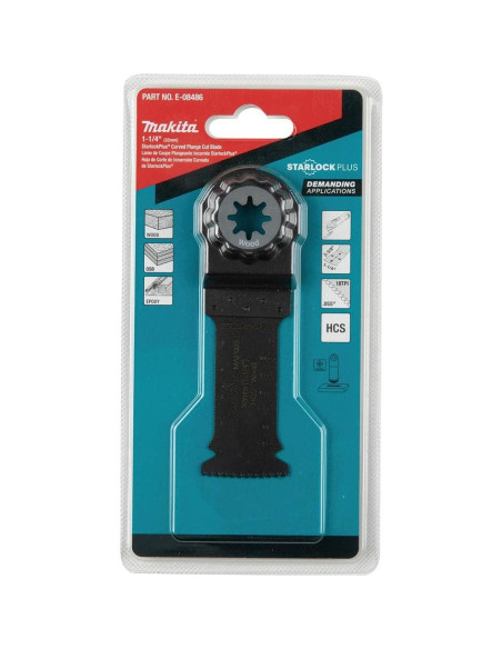 Cuchilla Curvada Makita E-08486 StarlockPlus 9,05 cm Acero