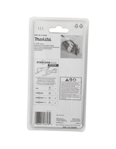 Cuchilla Curvada Makita E-08486 StarlockPlus 9,05 cm Acero