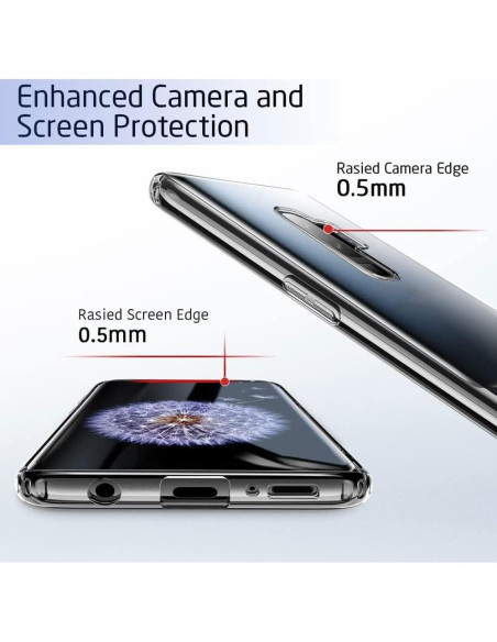 Funda TPU Transparente KJYF para TCL 20 XE 6.52" + 2 Protectores