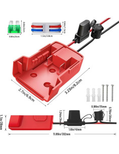 Adaptador de Rueda de Poder Mil.Waukee 18V con Fusibles 2