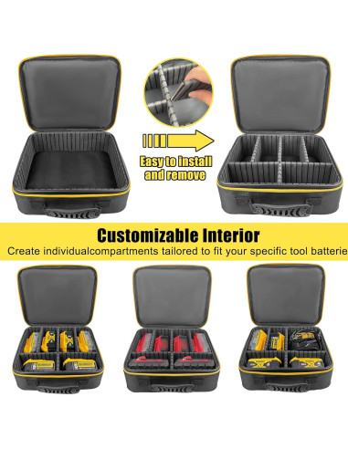 Funda de transporte YAMTO para baterías de herramientas grandes