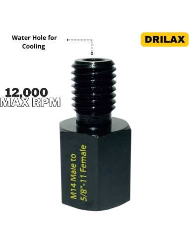 Adaptador Amoladora DRILAX M14 a 5/8"-11 12000 RPM