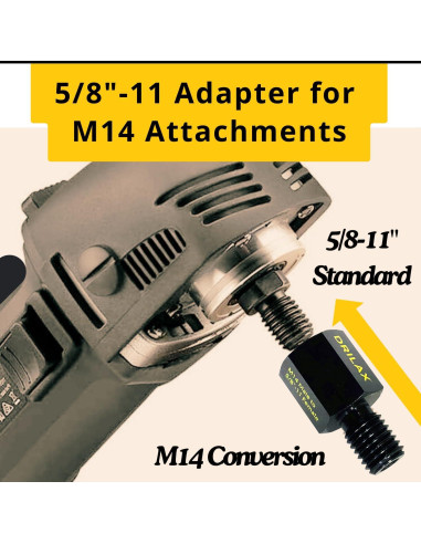 Adaptador Amoladora DRILAX M14 a 5/8"-11 12000 RPM