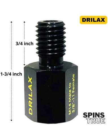 Adaptador Amoladora DRILAX M14 a 5/8"-11 12000 RPM