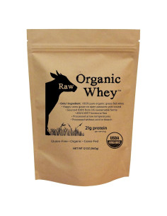 Proteína de Suero Orgánico Crudo 340g - Alimentado con Pasto