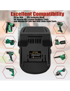 Adaptador de Batería Makita 18V a Hitachi 18V OGJUNX 2