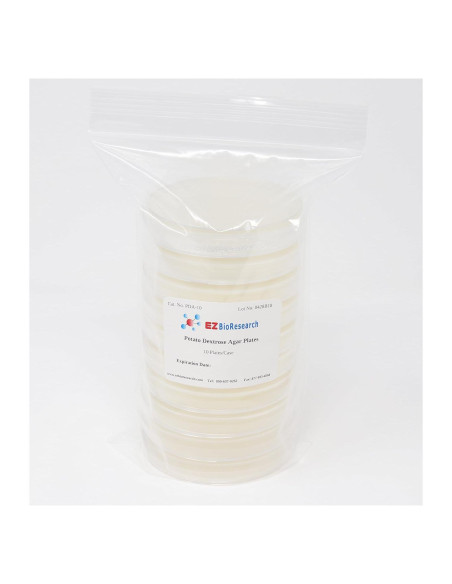Placas de Agar de Dextrosa de Papa EZ BioResearch - 10 Unidades